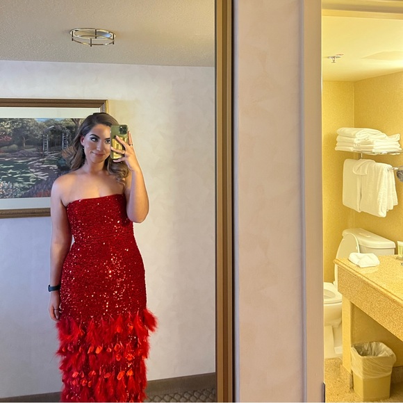 HELSI Ruby Red Dress - Picture 3 of 4